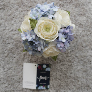 กระปุกไม้สนดอกไม้ประดิษฐ์ตกแต่งโต๊ะทำงาน Working Table Flower Pot - My Baby Blue