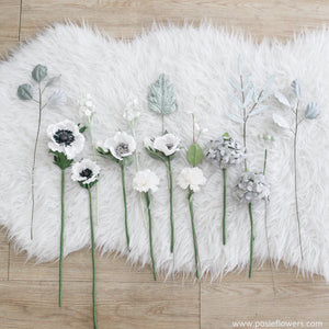 เซ็ตดอกไม้ประดับตกแต่งแจกัน Small Posie Rooms - White Winter Set